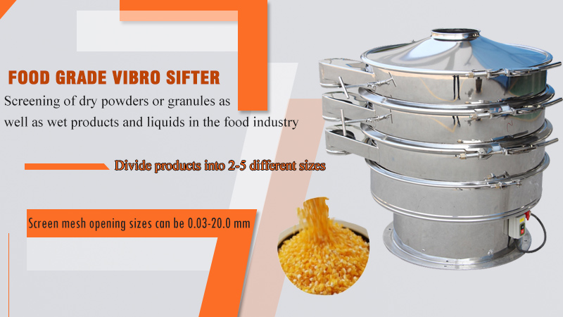 Introduction of food grade vibro sifter