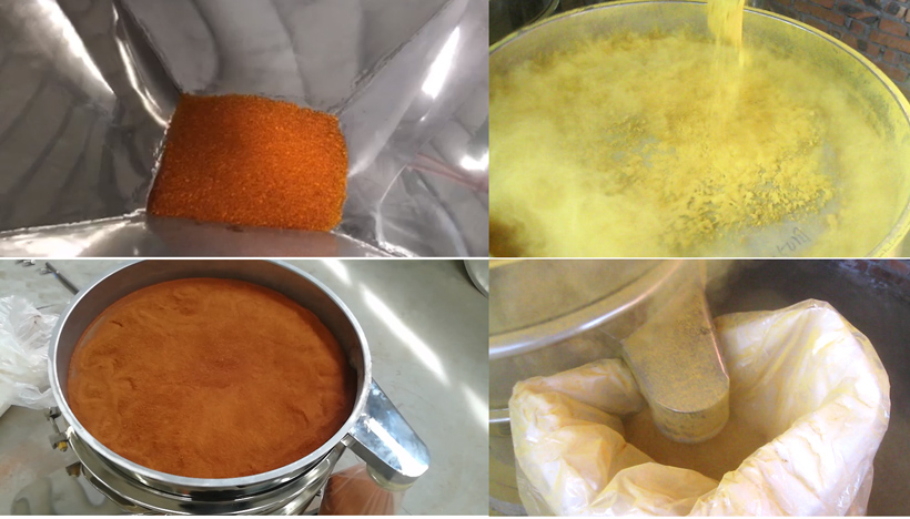 Application of vibro sifter for spices