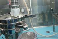 Sieving pharmaceutical powder