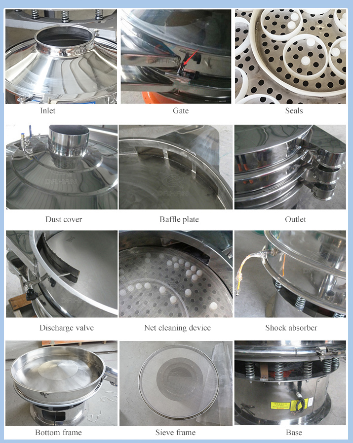 Structure of flour vibrating sieve