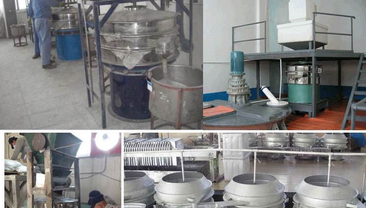 Application of plastic powder vibratory sifter