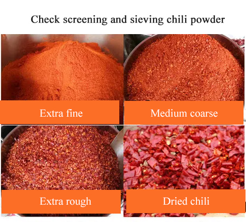 Application of chili powder vibration sieve