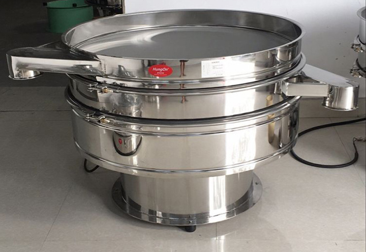 How is the abrasive sieve sifter used in the process