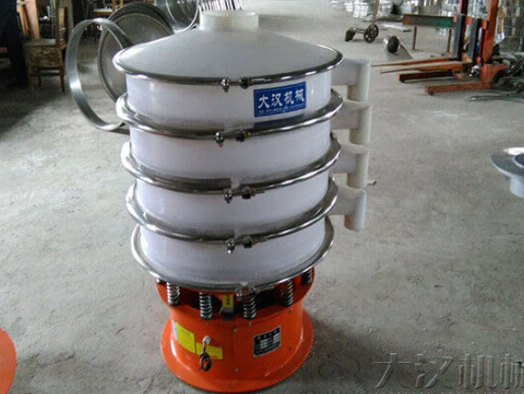 Detergent vibrating screen