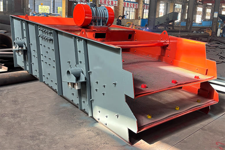 Limestone double deck with incline vibrating screen